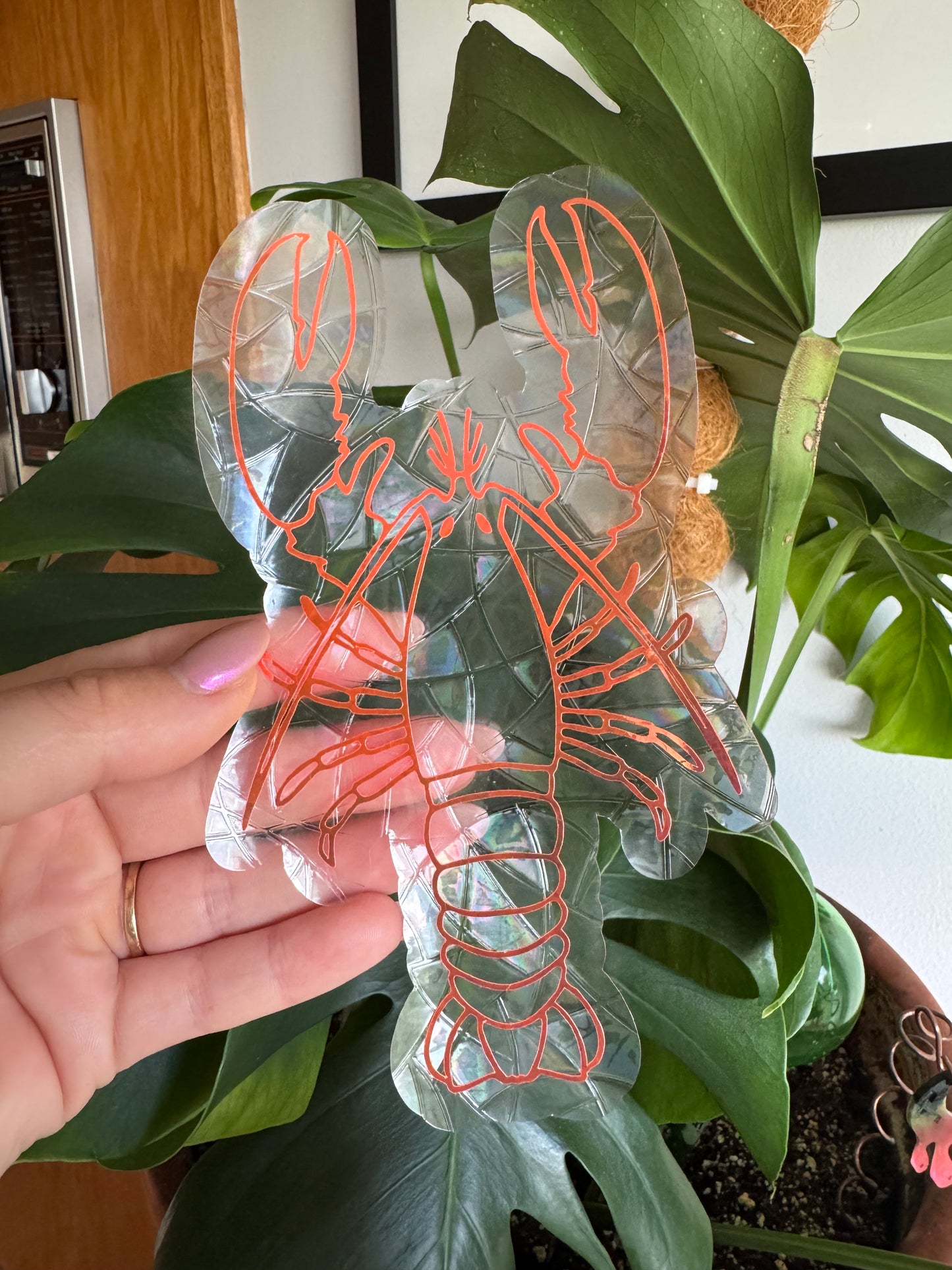 Lobster 🦞 Sun Catcher Window Cling